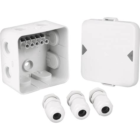 ip65 plastic junction box|screwfix ip65 connector box.